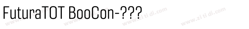 FuturaTOT BooCon字体转换